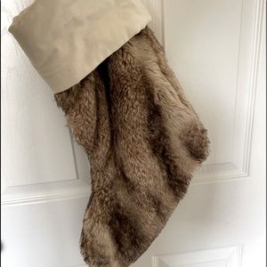 Pottery Barn Faux Fur Stockings - 2